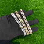 10MM Men's Natural VVS Diamond Cuban Link Bracelet