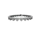 Luxury 10MM VVS Baguette Heart Tennis Bracelet: Unisex Diamond Elegance