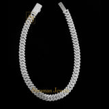Premium 15.5 MM Iced Out Real VVS Diamond Cuban Link Chain