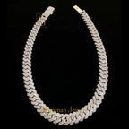 Premium 15.5 MM Iced Out Real VVS Diamond Cuban Link Chain