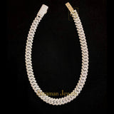 Premium 15.5 MM Iced Out Real VVS Diamond Cuban Link Chain