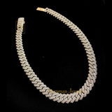 Premium 15.5 MM Iced Out Real VVS Diamond Cuban Link Chain