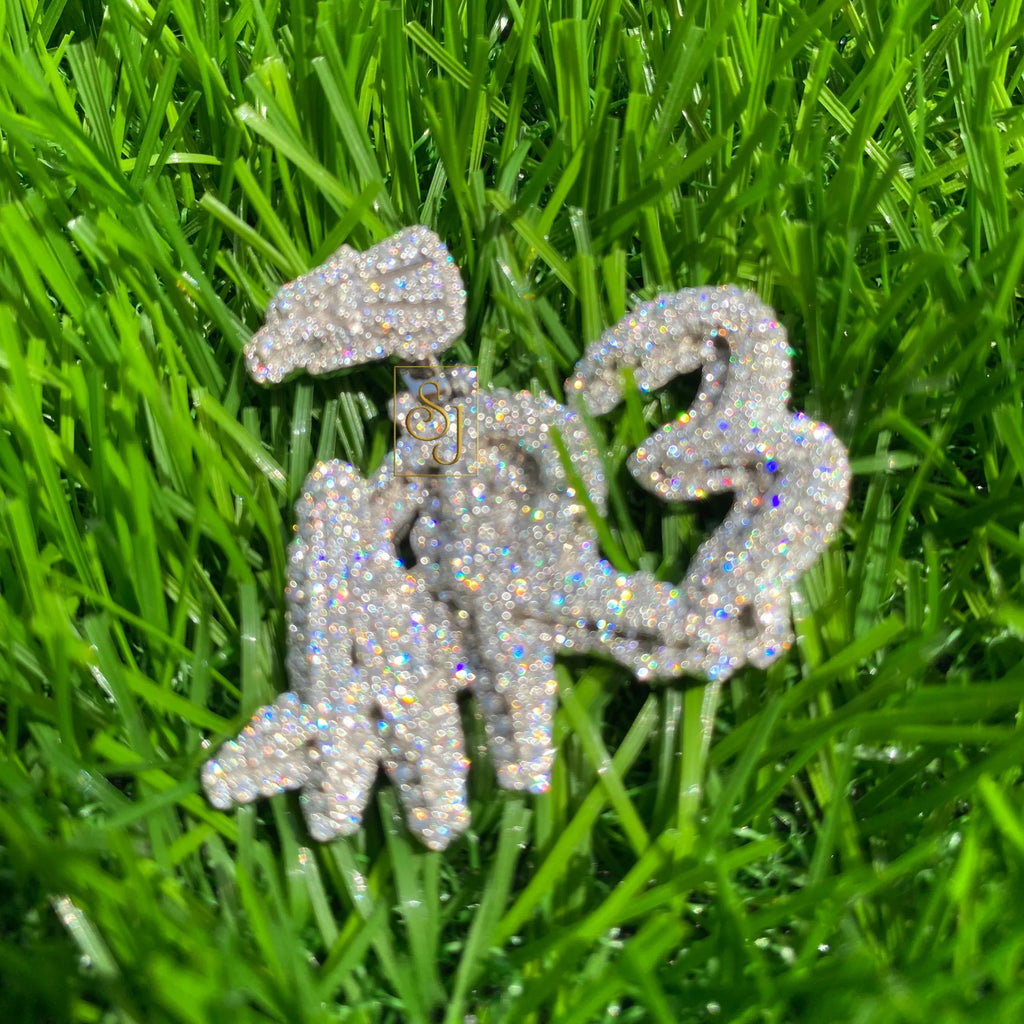 Custom "AR3" Letter Diamond Pendant - 3.11 CTW