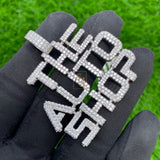 Men's Custom Letter AUTO SHOP VVS Diamond Premium Pendant
