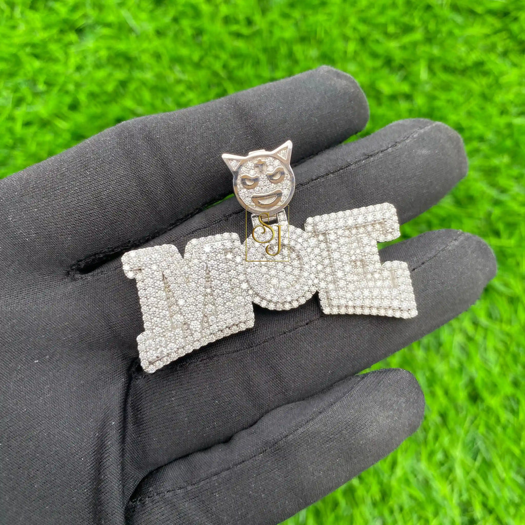 Custom  MOE  Letter Diamond Pendant - 4.4 CTW