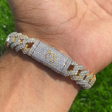 15.5MM Iced Out Diamond Cuban Bracelet