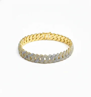 15.5MM Cuban Link Diamond Bracelet