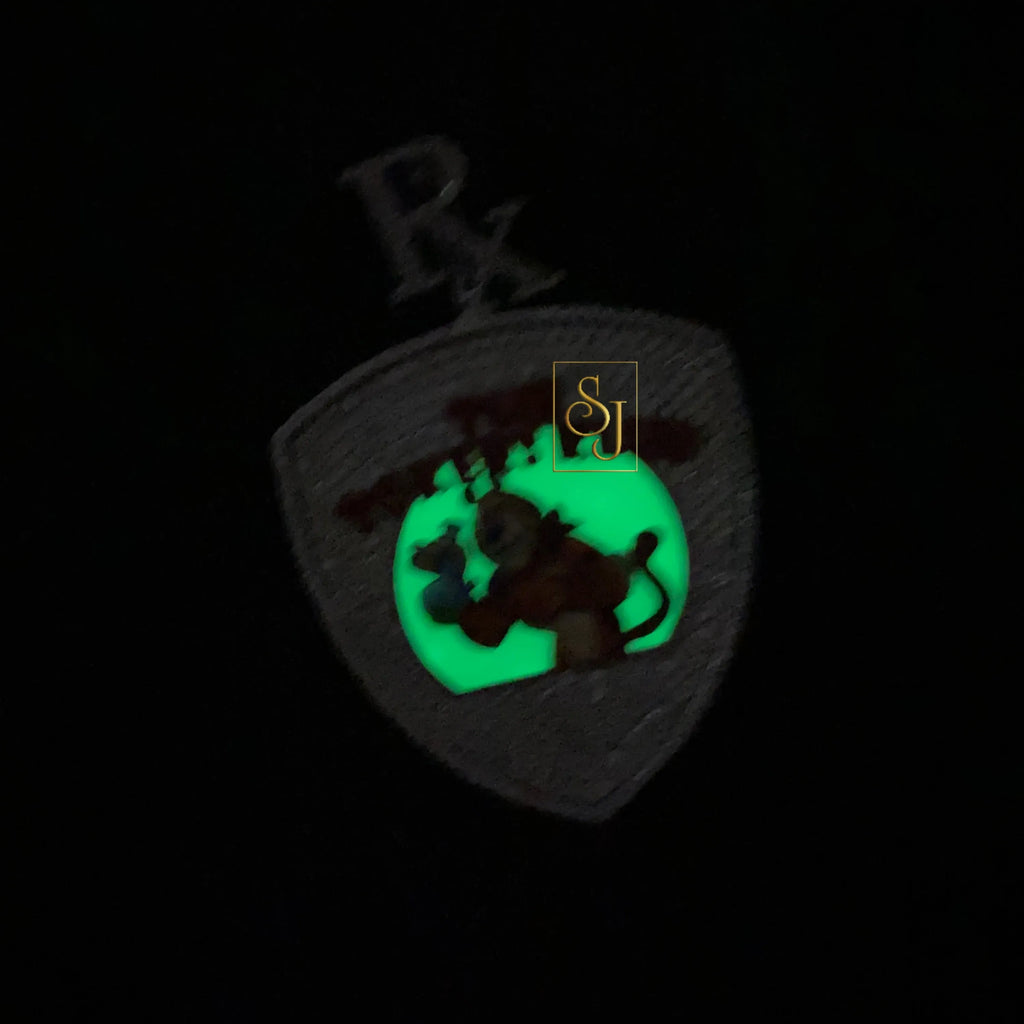 Glow in the Dark Pendant 14K solid gold - 5.81 CTW