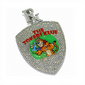 Glow in the Dark Pendant 14K solid gold - 5.81 CTW