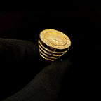10k solid Gold Queen Statement Ring
