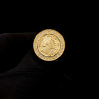 10k solid Gold Queen Statement Ring