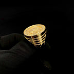 10k solid Gold Queen Statement Ring