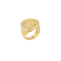 10k solid Gold Queen Statement Ring