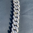 Classy 18MM Icy Baguette Hip Hop Cuban Link Chain for Men
