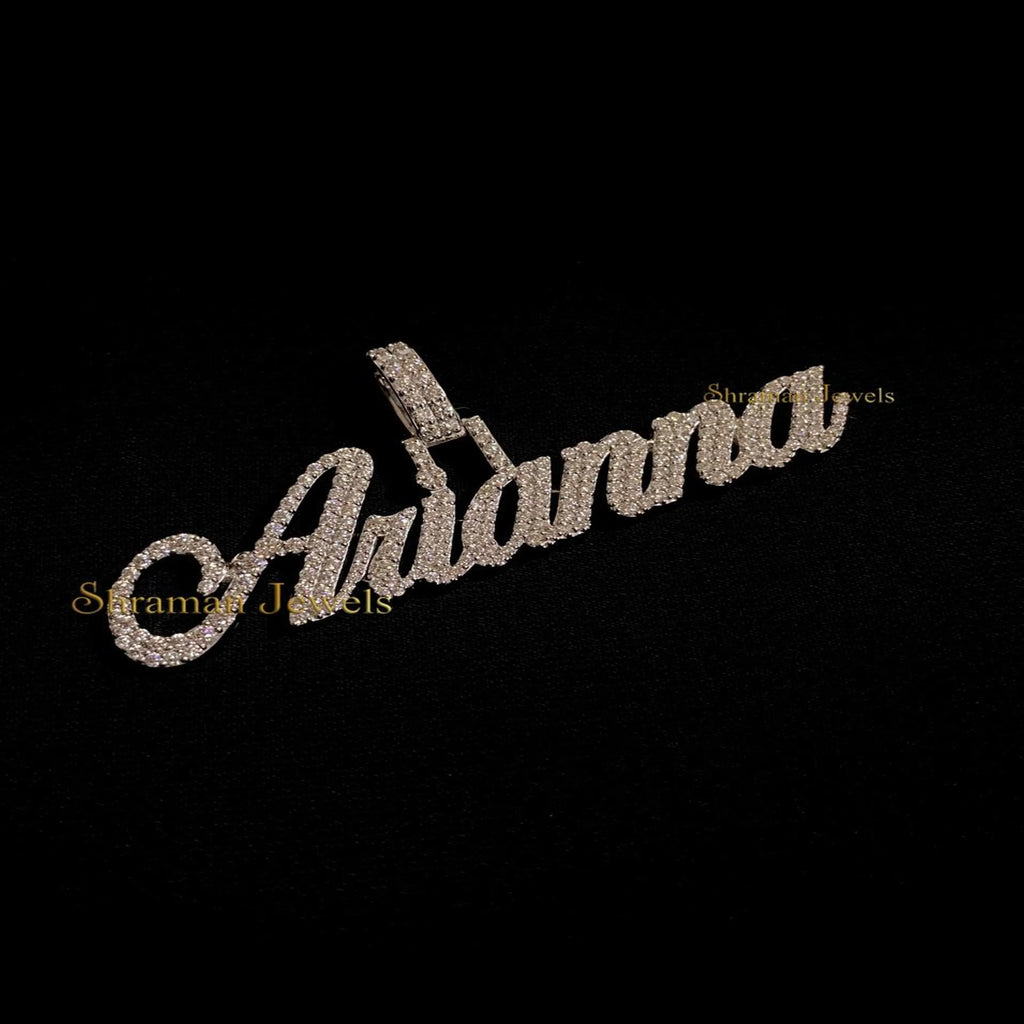 Letter Pendant Necklace | VVS Diamond Pendant - 2.37 CTW
