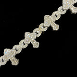 Men's Premium Iced Out CROSS Cuban Link Bracelet