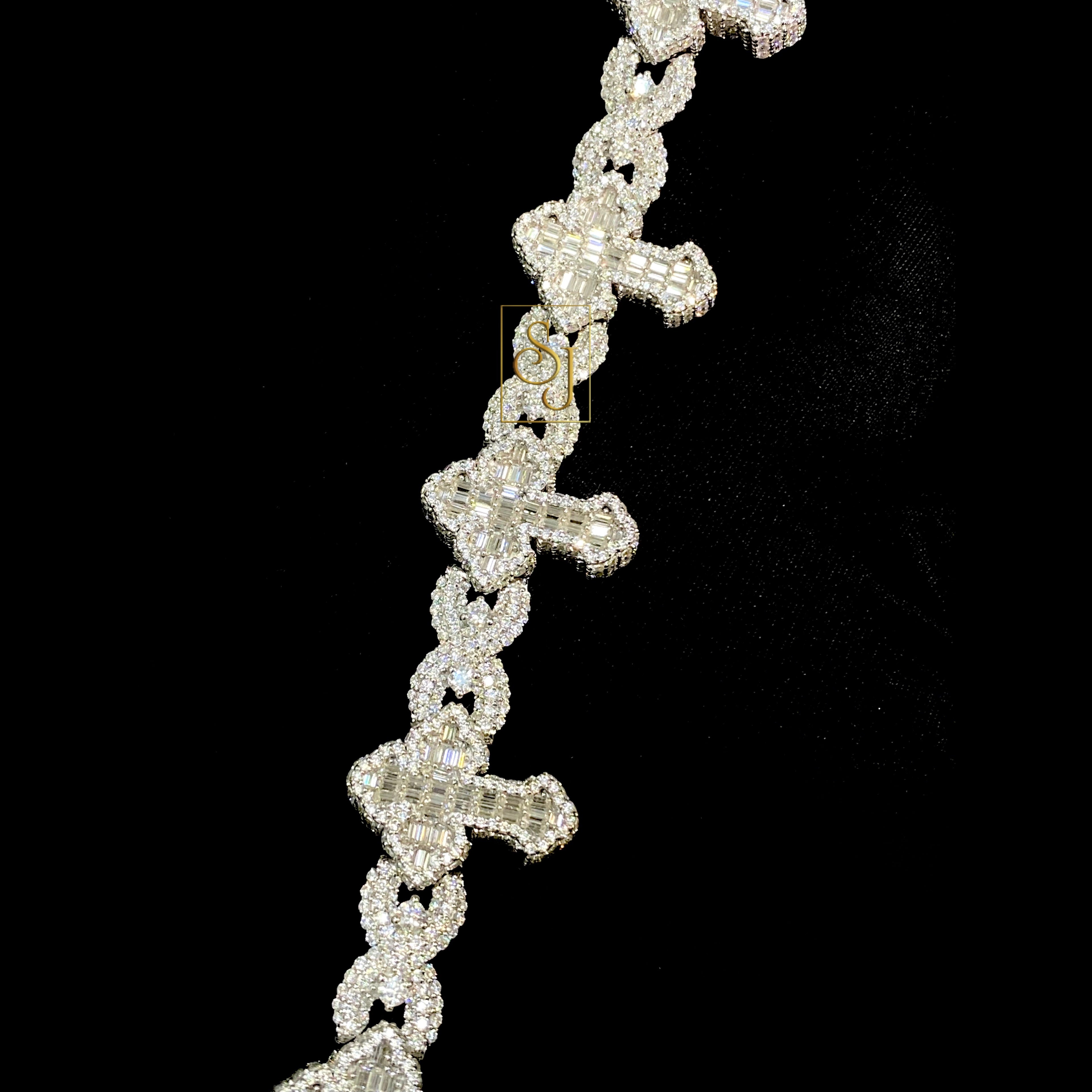 Men's Premium Out CROSS Cuban Link Bracelet