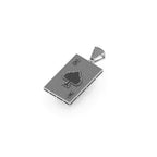 Spade Playing Card Diamond pendant 14k Solid Gold - 2.84 CTW