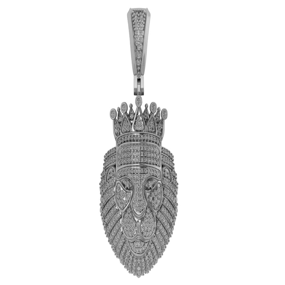 Men's VVS LION Diamond Pendant - 4.50 CTW