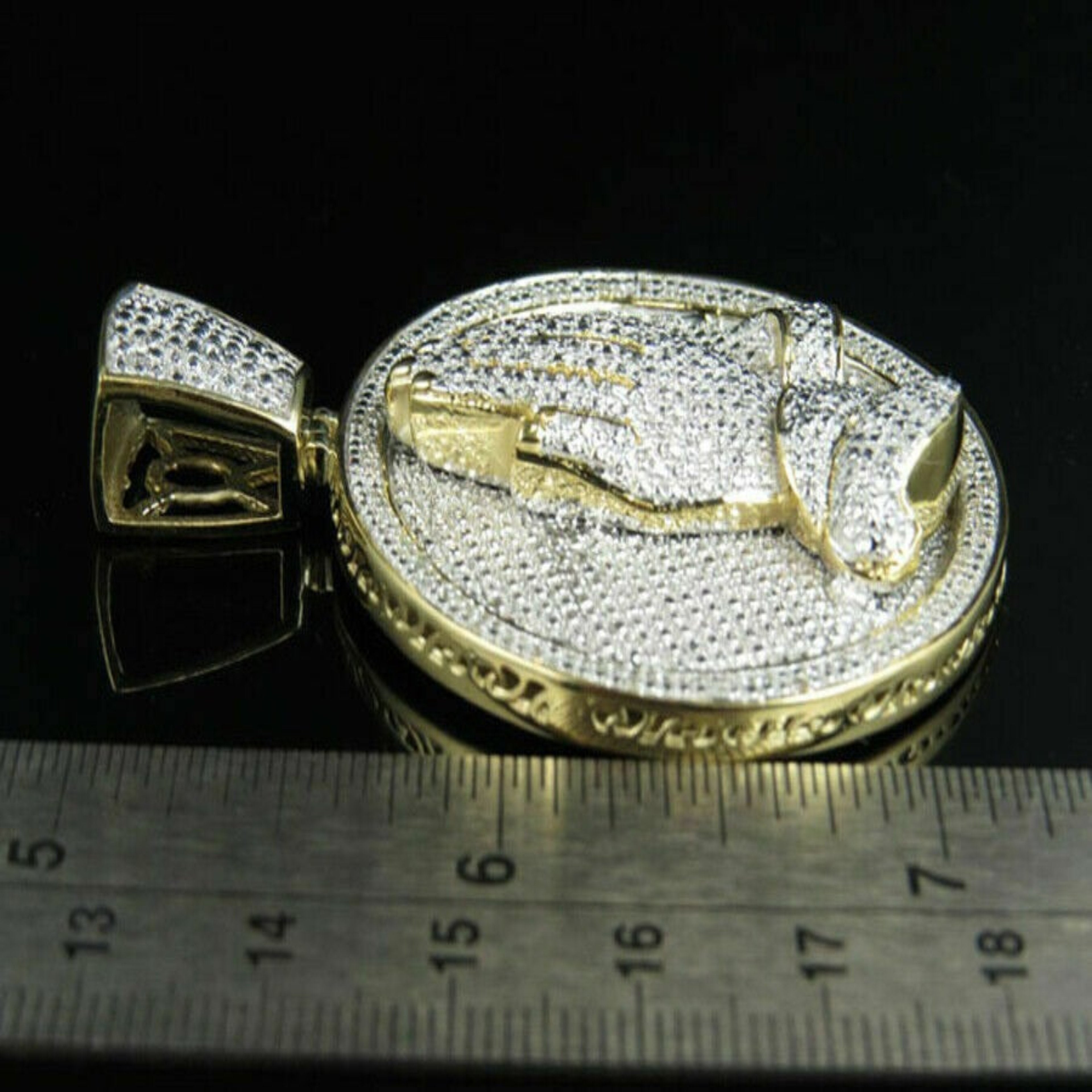Prayer Hands Diamond Pendant 14k Solid Gold - 4.37 CTW