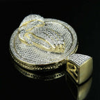 Prayer Hands Diamond Pendant 14k Solid Gold - 4.37 CTW
