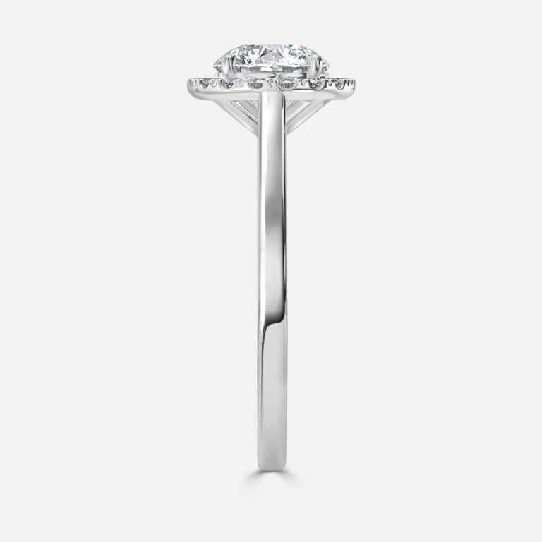50 Pointer Round Lab Diamond Wedding Solitaire Ring in Gold