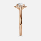 50 Pointer Round Lab Diamond Wedding Solitaire Ring in Gold