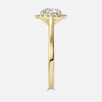 50 Pointer Round Lab Diamond Wedding Solitaire Ring in Gold