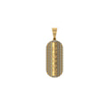 Medicine Pill Diamond Pendant 14k Solid Gold - 0.75 CTW