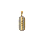 Medicine Pill Diamond Pendant 14k Solid Gold - 0.75 CTW