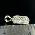 Medicine Pill Diamond Pendant 14k Solid Gold - 0.75 CTW