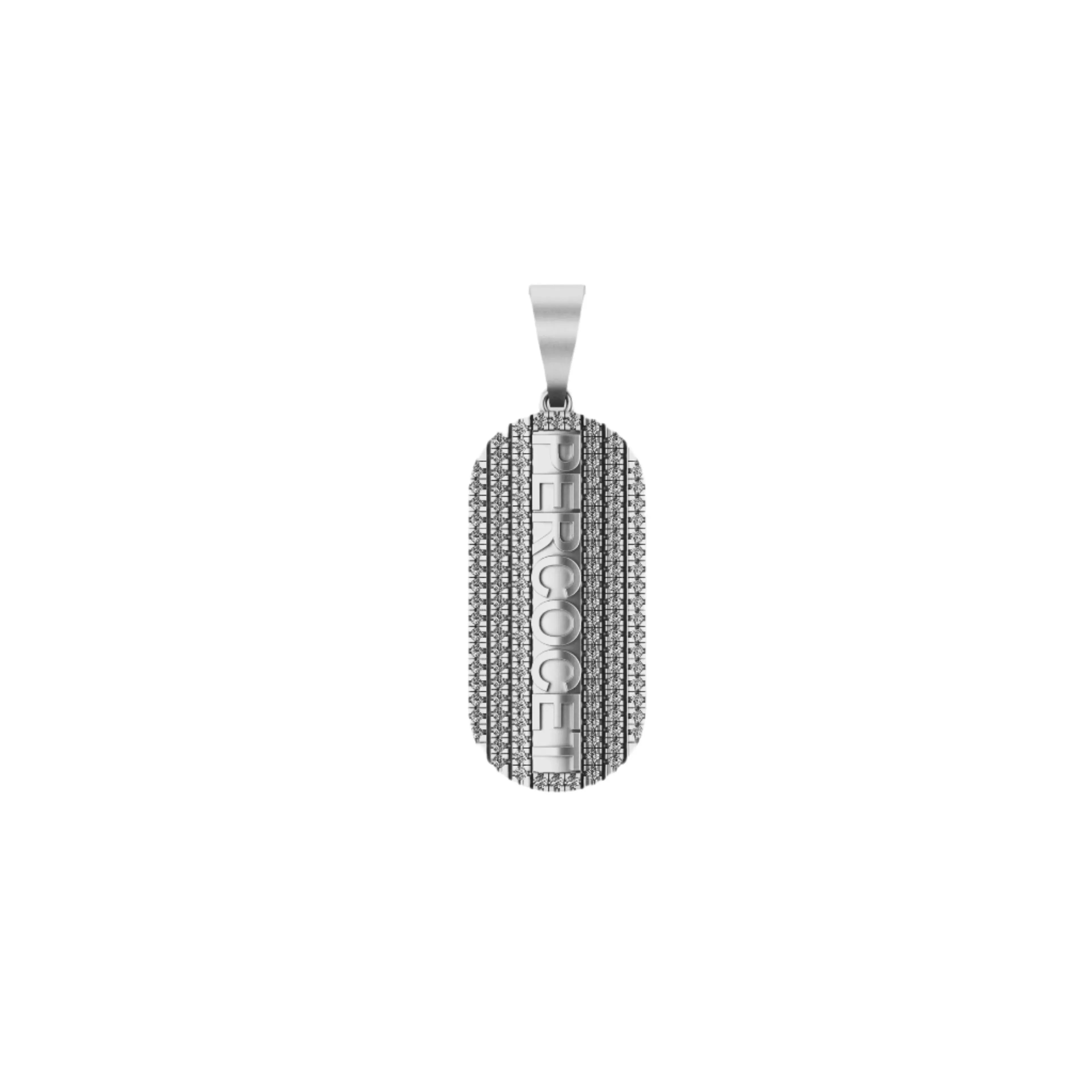 Medicine Pill Diamond Pendant 14k Solid Gold - 0.75 CTW