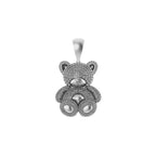 Teddy Bear Diamond Pendant 14k Solid Gold - 2.57 CTW