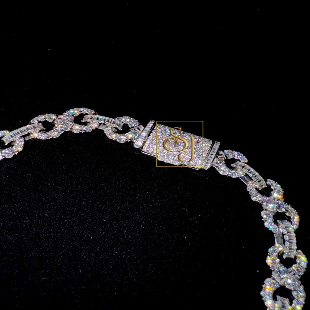 10MM Infinity Baguette Cuban Chain