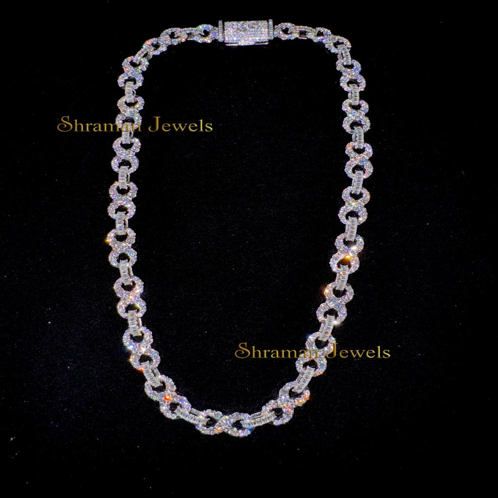 10MM Infinity Baguette Cuban Chain