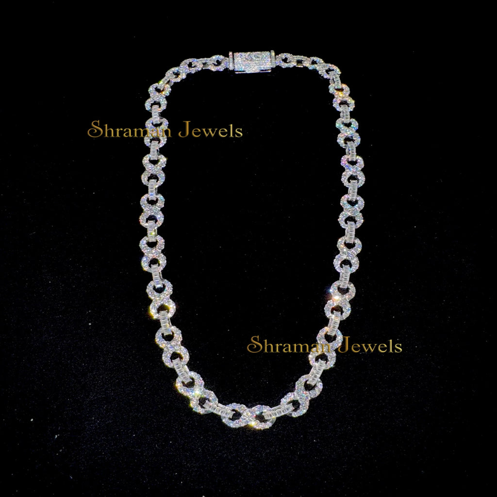 10MM Infinity Baguette Cuban Chain