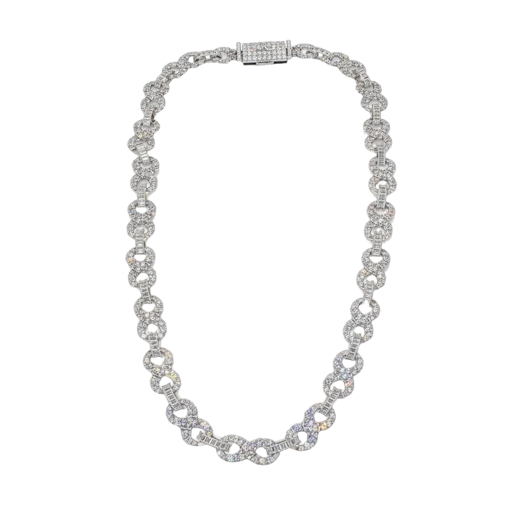 10MM Infinity Baguette Cuban Chain