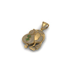 Globe Diamond Pendant 14K Solid Gold - 1.78 CTW