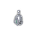 Globe Diamond Pendant 14K Solid Gold - 1.78 CTW
