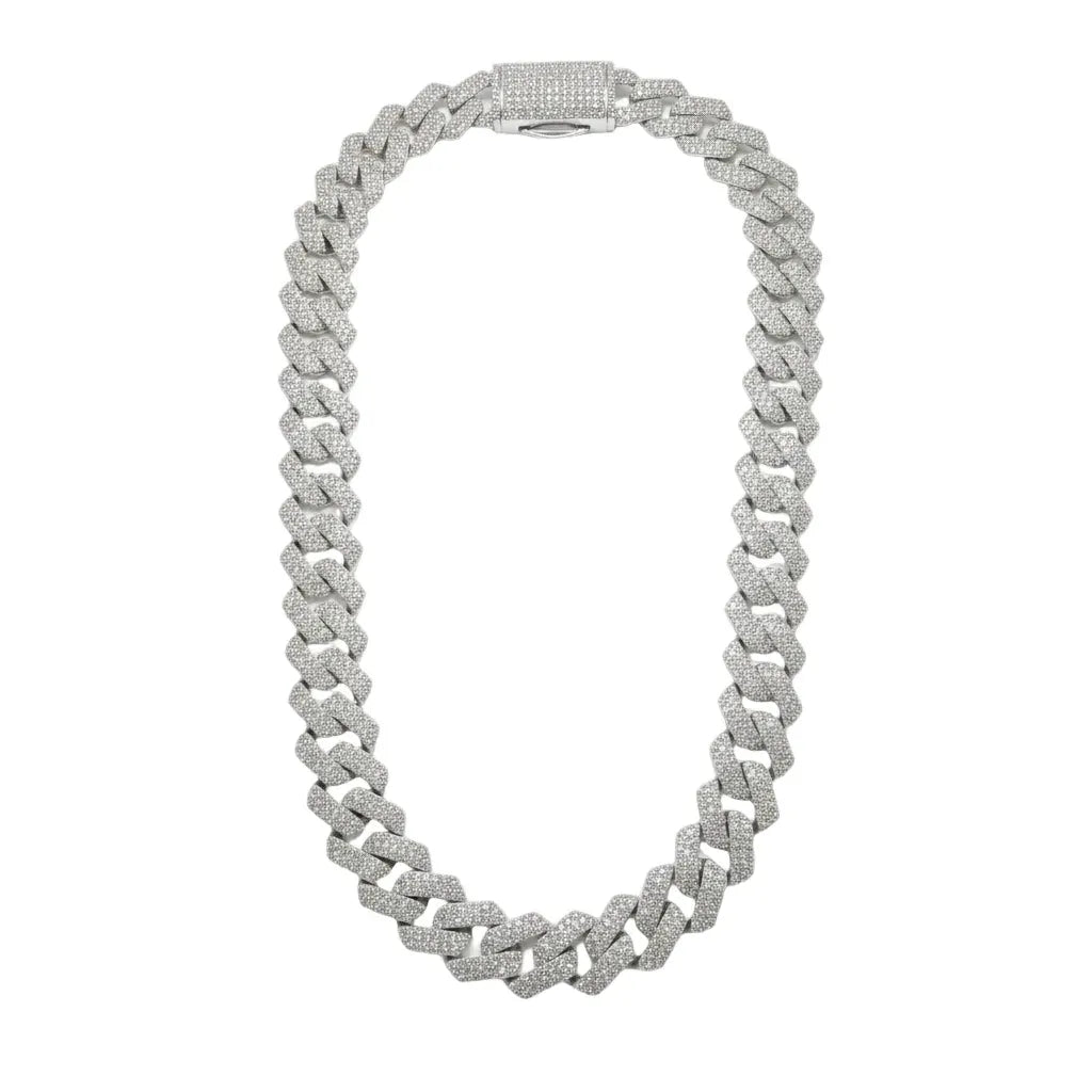 18MM Premium diamond iced out Cuban Link Chain for men