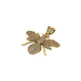 Men's fancy Insect VVS Diamond 10K Gold Pendant