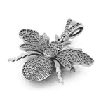 Insect Diamond Pendant 10k Solid Gold - 1.29 CTW