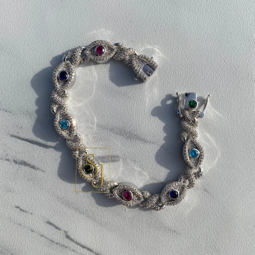 Trending Eye Cuban Link VVS Bracelet