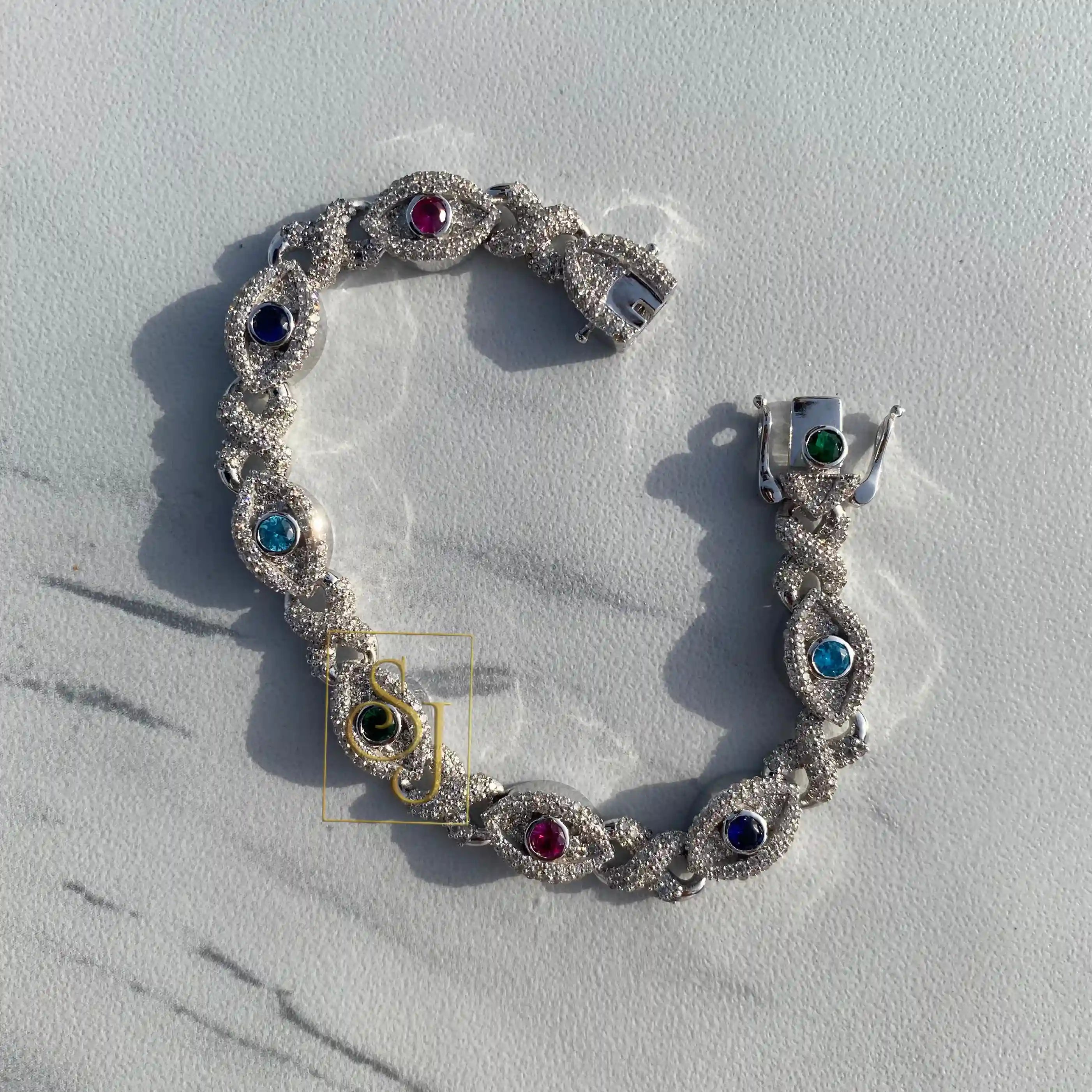 Trending Eye Cuban Link VVS Bracelet