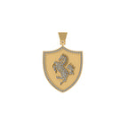 Horse Diamond Pendant 10K Solid Gold - 0.74 CTW