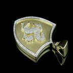 Horse Diamond Pendant 10K Solid Gold - 0.74 CTW