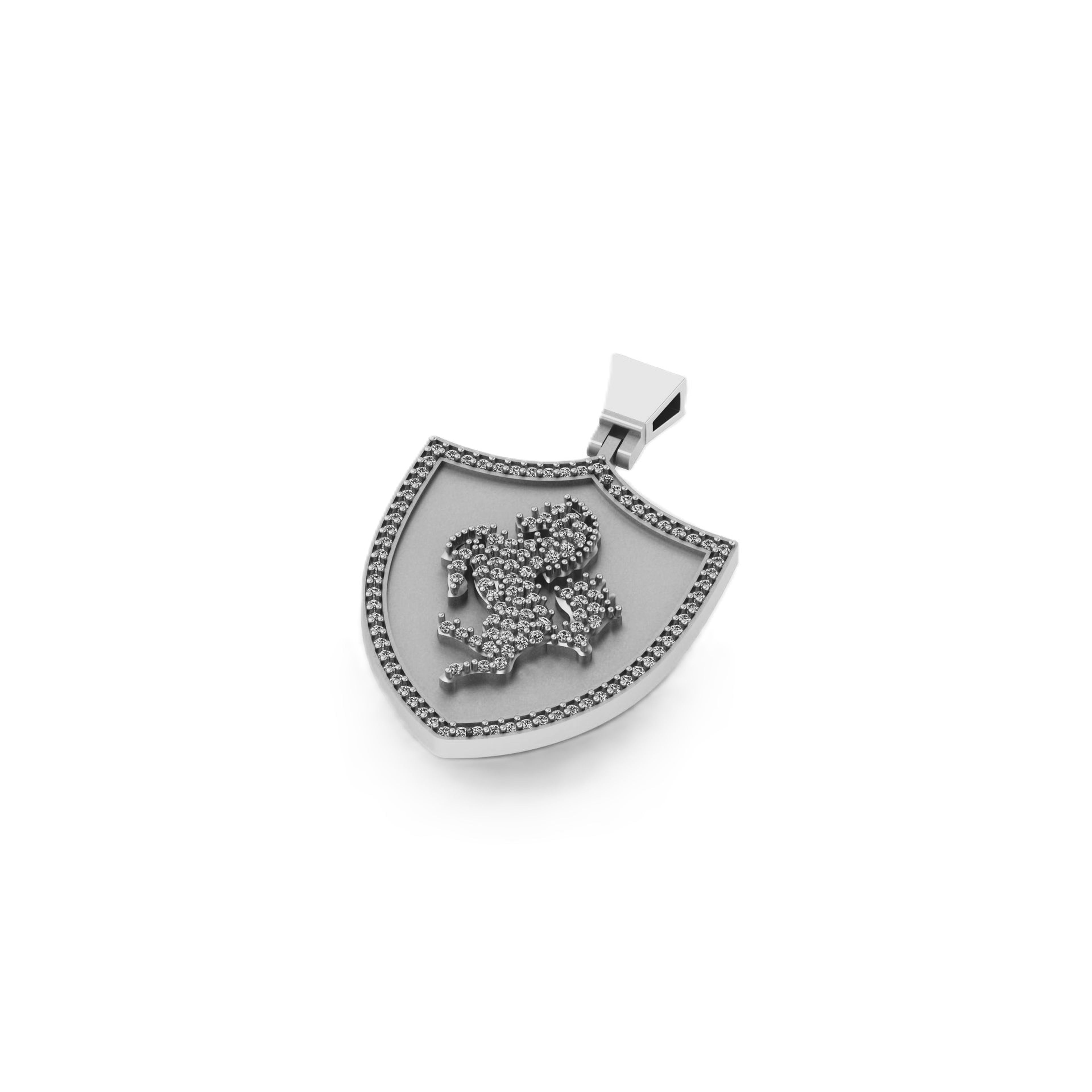 Horse Diamond Pendant 10K Solid Gold - 0.74 CTW