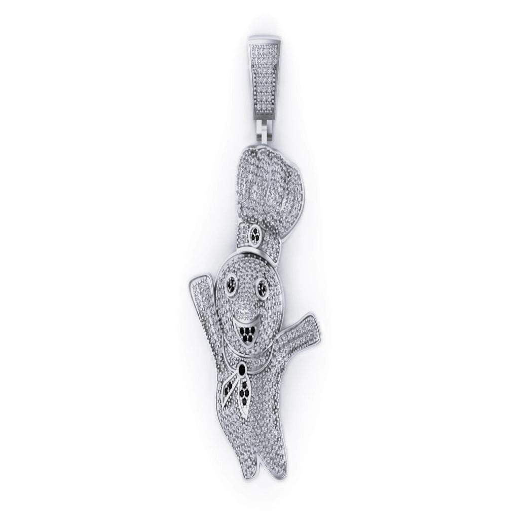 Doughboy Diamond Pendant 10K Solid Gold - 2.09 CTW