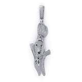 Custom Iced out Dough Boy Charm Diamond Pendant
