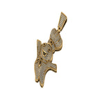 Doughboy Diamond Pendant 10K Solid Gold - 2.09 CTW